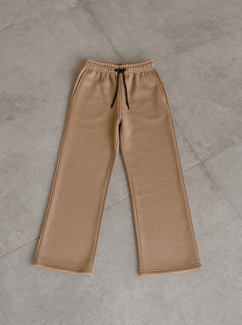 Camel Brown Straight-fit Trouser