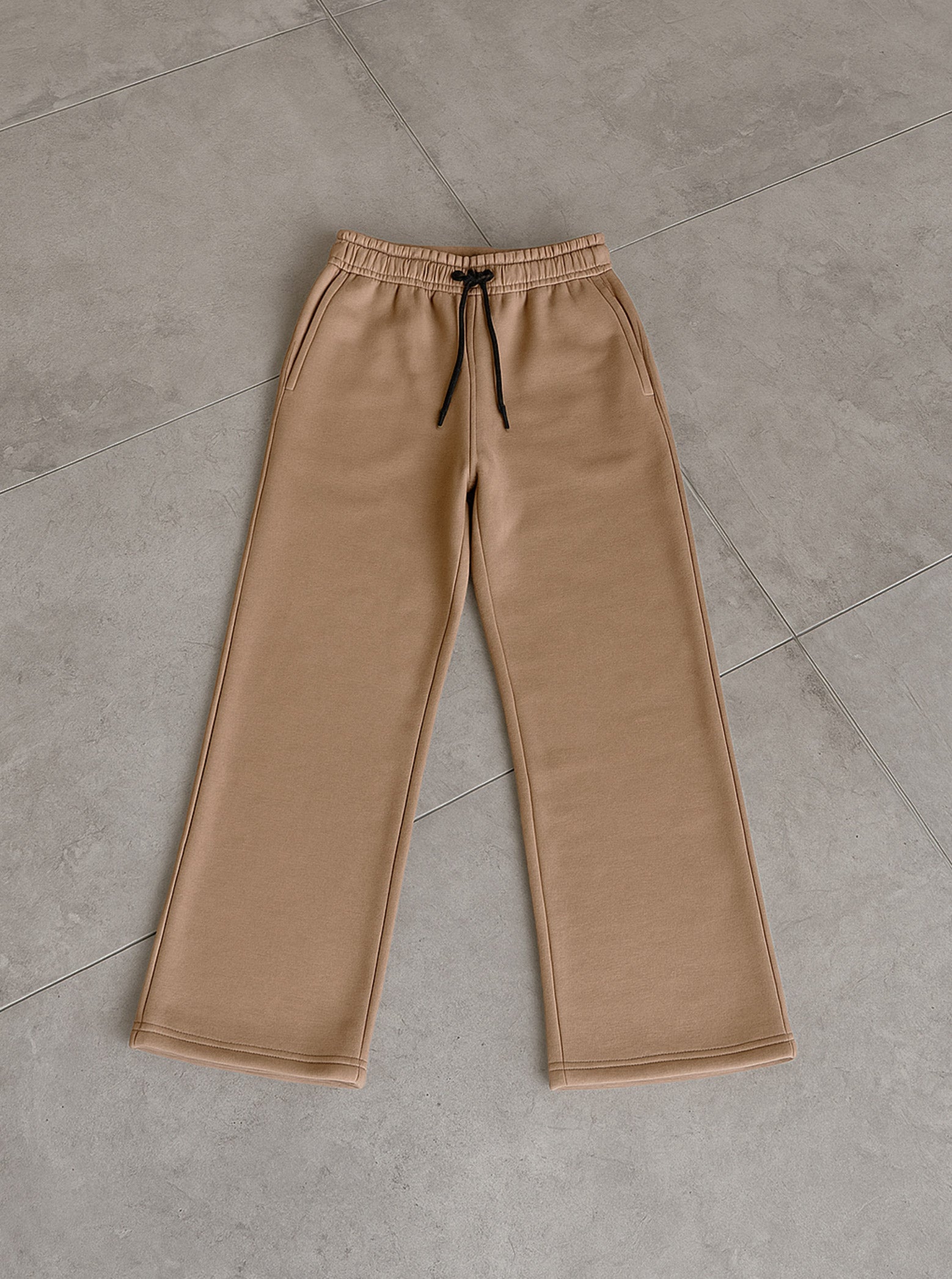 Camel Brown Straight-fit Trouser