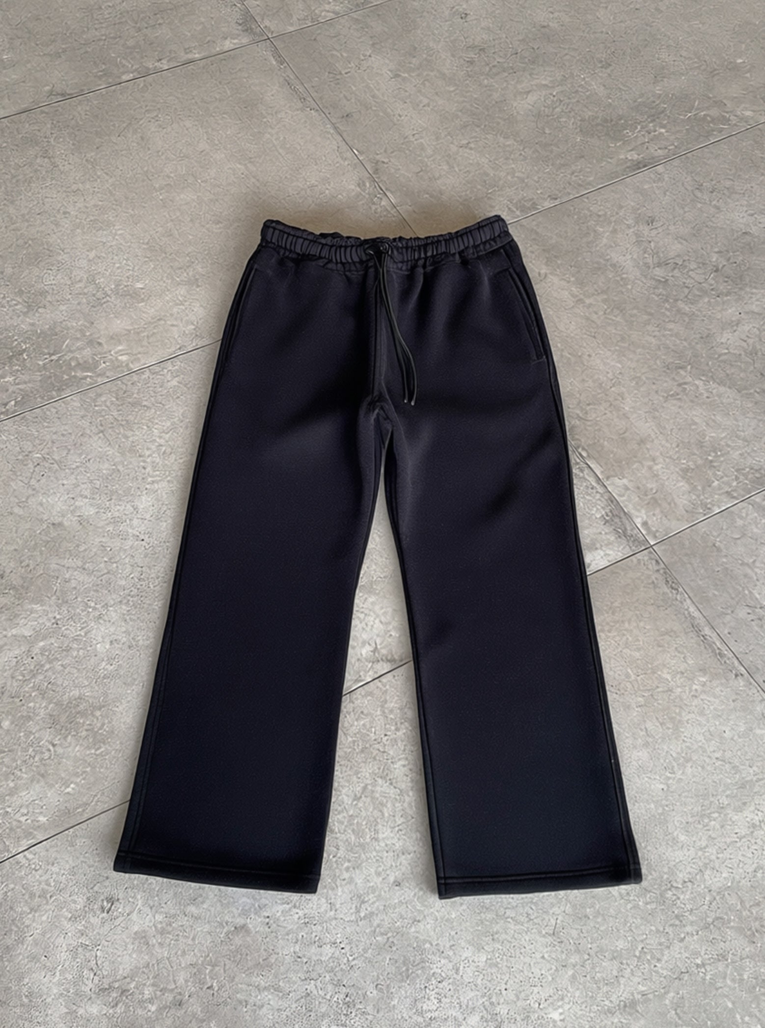Black Straight-fit Trouser